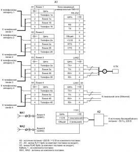 Схема подключения ПМУ-01