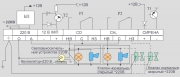 Схема внешних соединений с раздельной сигнализацией Варта 2-03 (220В)